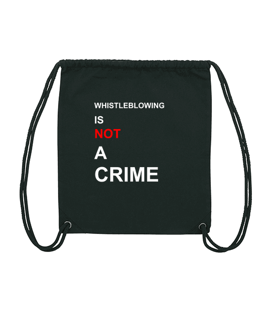 WHISTLEBLOWING IS NOT A CRIME!  - GYM BAG
